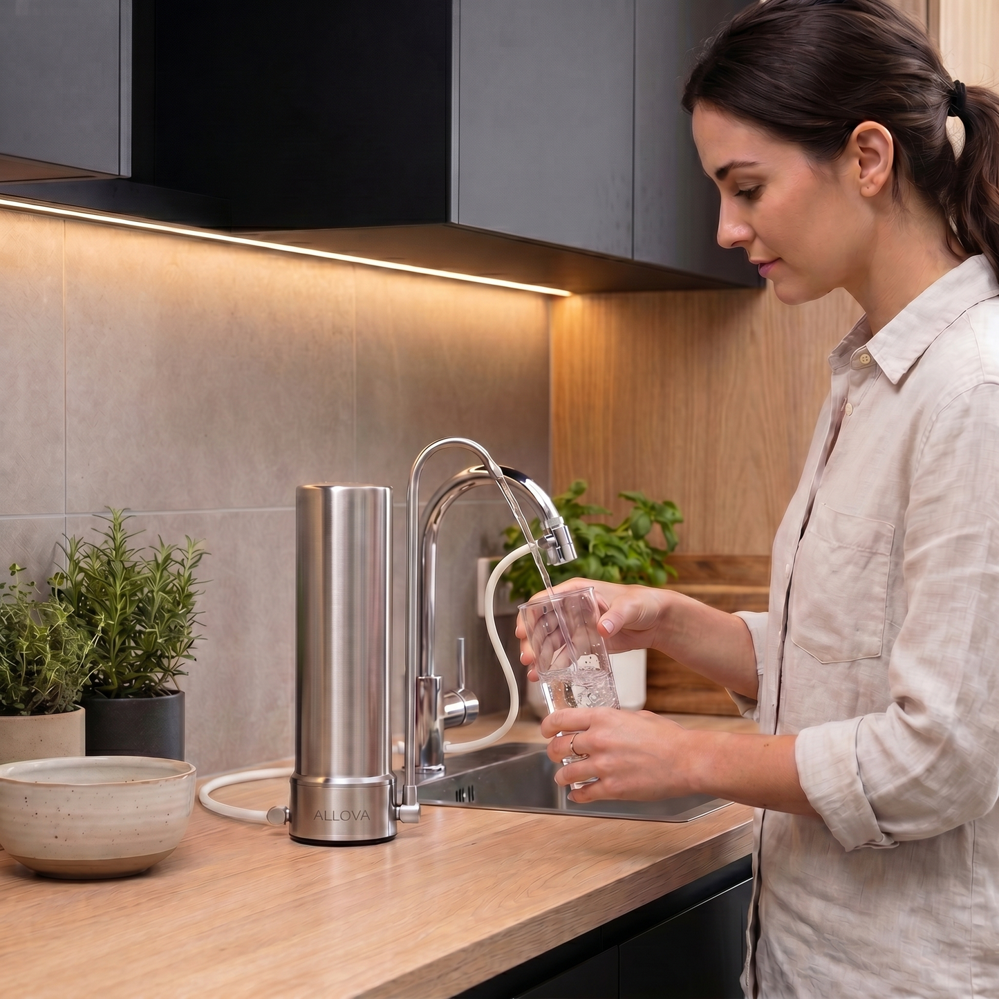 Allova Countertop Faucet Water Filter